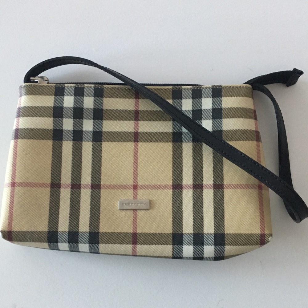 BURBERRY MINI SIGNATURE PRINT HANDBAG